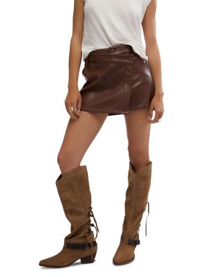 Free People - We The Free Wynne Faux Leather Skirt