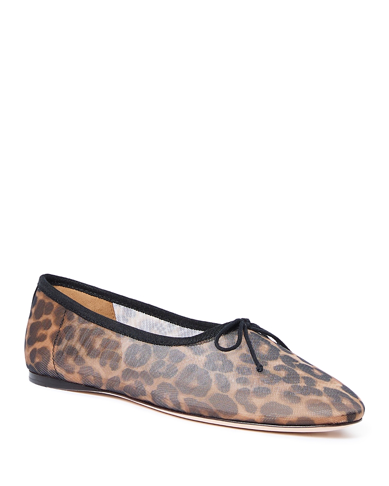 Loeffler Randall Landon Soft Ballet Flats Watercolor Leopard In Leopard