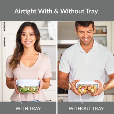 Glass Leak Proof Salad Container