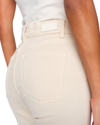 Patti High Rise Straight Jeans in Ecru