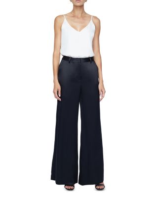 Pilar Wide Leg Silk Pants