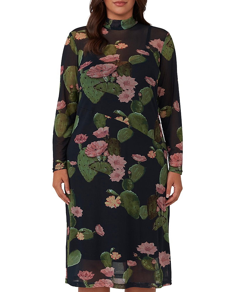 Estelle Plus Mezzanine Mesh Dress