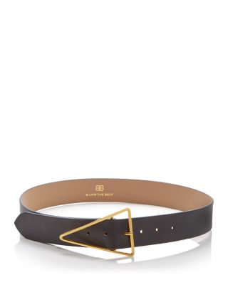B-low the Belt - Women's Vivie Triangle Buckle Leather Belt