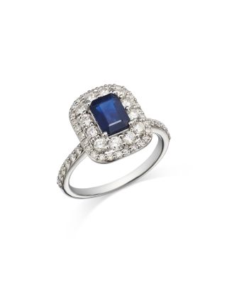 Bloomingdale's Fine Collection - Sapphire & Diamond Ring in 14K White Gold