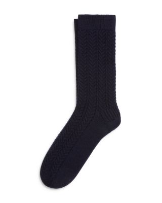 Ralph Lauren - Open Texture Wool Blend Crew Socks