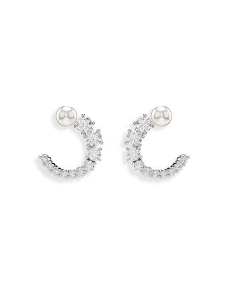 【SWAROVSKI】 Matrix hoop earrings Swarovski Matrix Hoop Earrings | Bloomingdale's