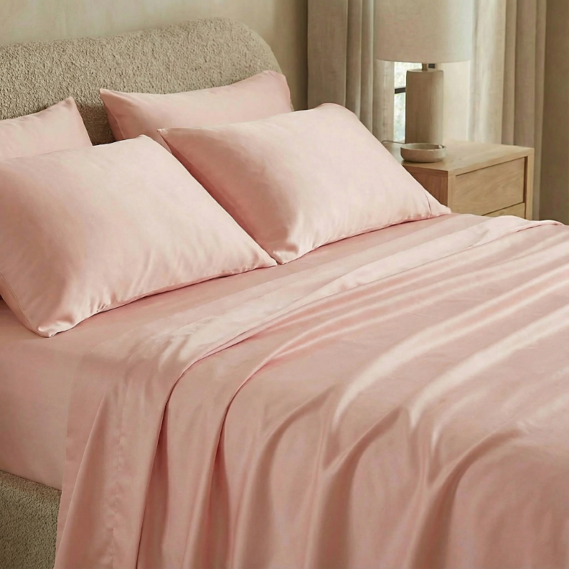 Ettitude Sateen Sheet Set In Quartz