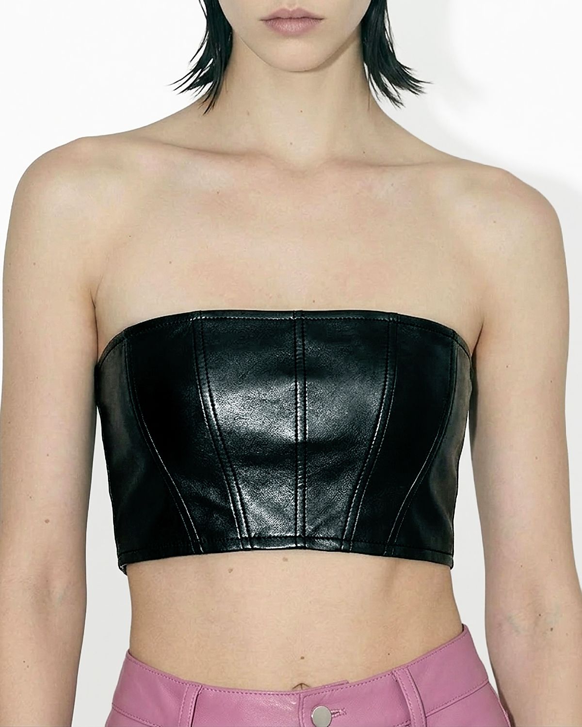 As by Df Magra Recycled Leather Top