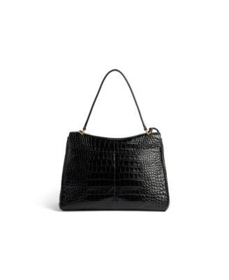 Rodeo Medium Handbag Crocodile Embossed
