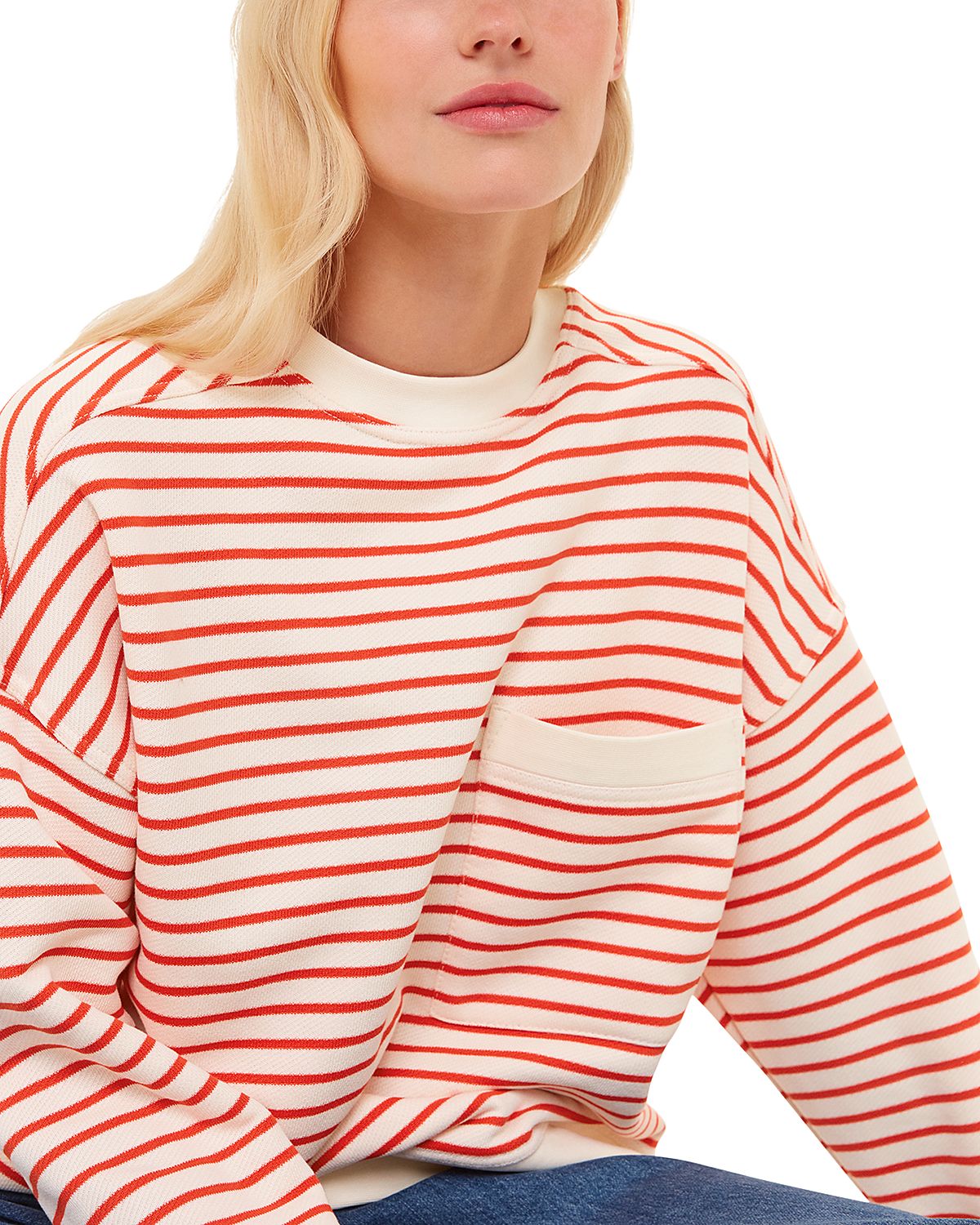 Whistles Striped Sweater