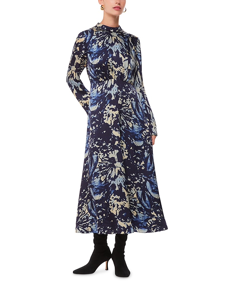 Whistles Dazzled Floral Satin Dress
