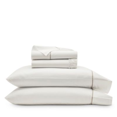 Boll & Branch - Signature Embroidered Sheet Set, King with Standard Pillowcases