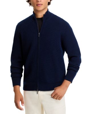 Michael Kors Honeycomb Zip Front Sweater