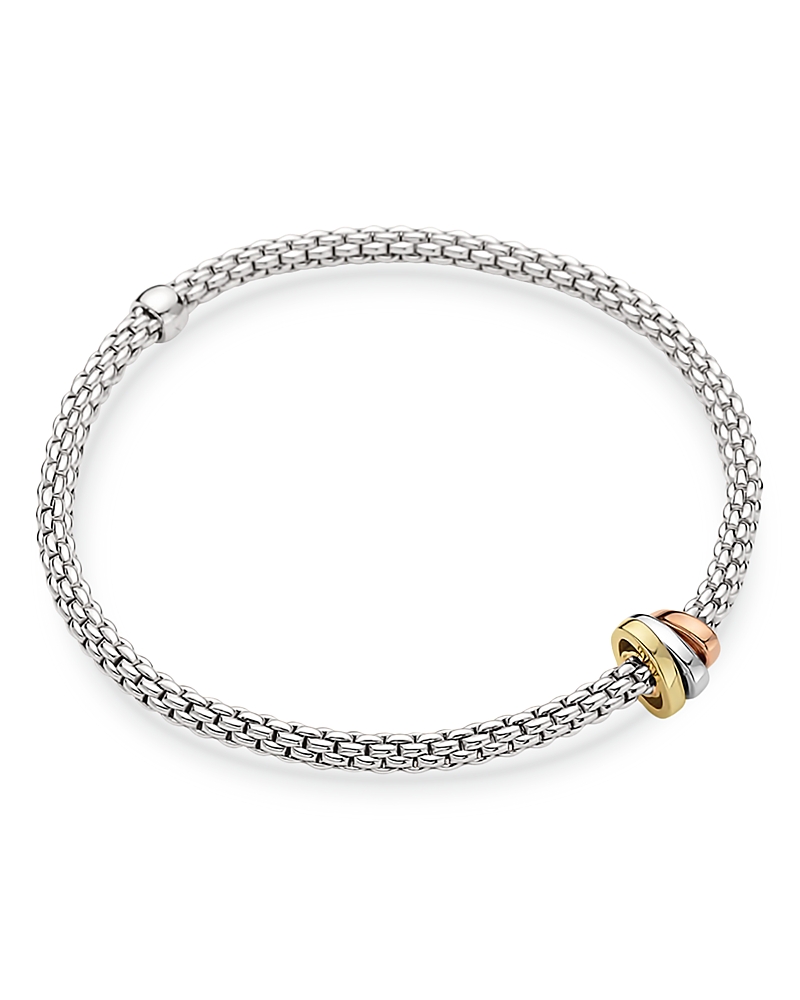 Fope 18K Yellow, White & Rose Gold Prima Flex'it Bracelet