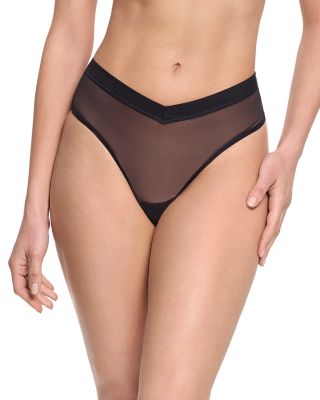 Hanky Panky - Mesh High Cut Thong Panties