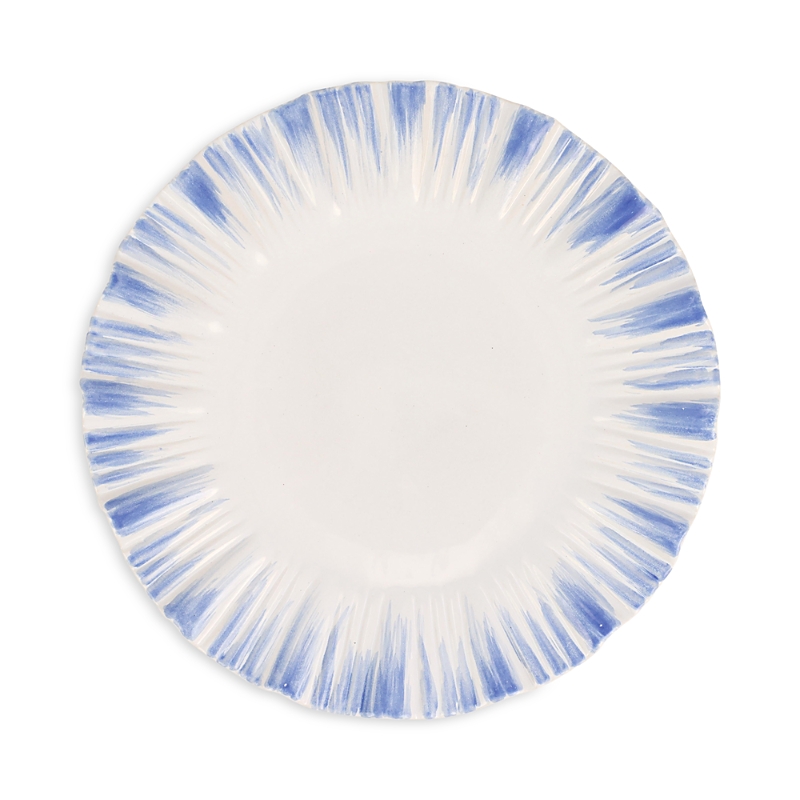 Vietri Bari Blue And White Small Round Platter In White