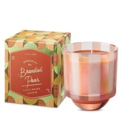 Illume Memory Lane Brandied Pear Boxed Glass Candle, 9.3 oz.