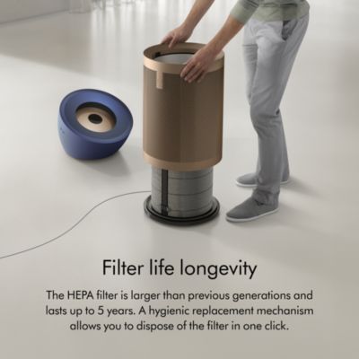 Purifier Big + Quiet Formaldehyde BP04 | Prussian Blue/Gold