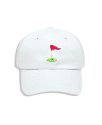 Bits & Bows - Boys' Golf Flag Baseball Hat in White - Little Kid, Big Kid
