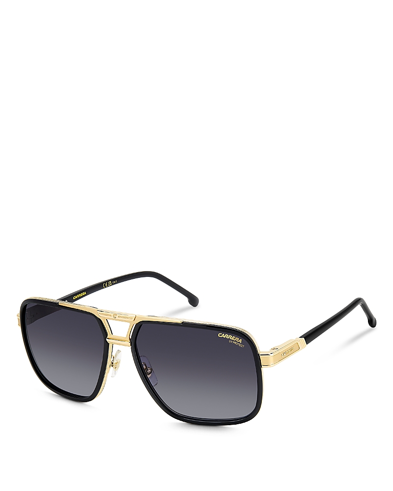 Carrera Rectangle Sunglasses, 61mm In Gold
