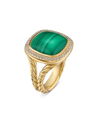 Albion&reg; Ring in 18K Yellow Gold with Gemstones and Diamonds, 15mm
