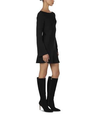 Ennis Satin Bell Sleeve Mini Dress