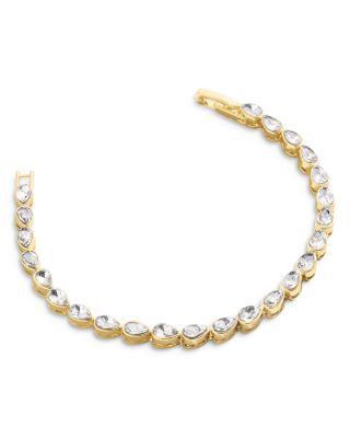 BAUBLEBAR - Angie Crystal Tennis Bracelet in Gold Tone