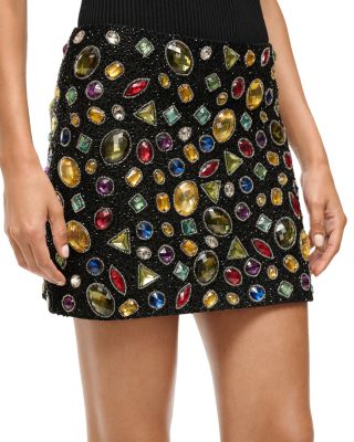 STAUD - Supernova Embellished Mini Skirt