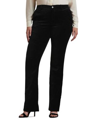 Ralph Lauren - High Rise Stretch Velvet Boot Pants