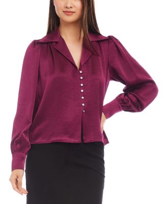 Karen Kane Shirred Blouse