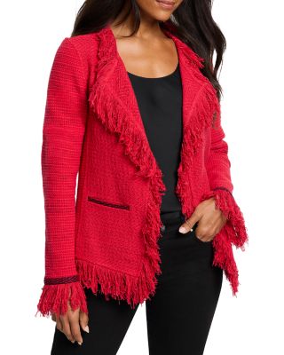 NIC+ZOE - Statement Fringe Mix Knit Jacket