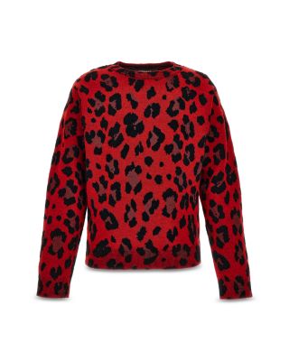 Versace - Girls' Leopard Jacquard Sweater - Big Kid