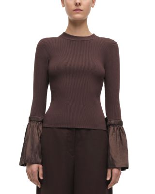 SIMKHAI - Flared Cuff Long Sleeve Top