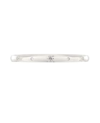 Pre-Owned Harry Winston - HW Logo Bangle Bracelet 18K White Gold with Diamonds