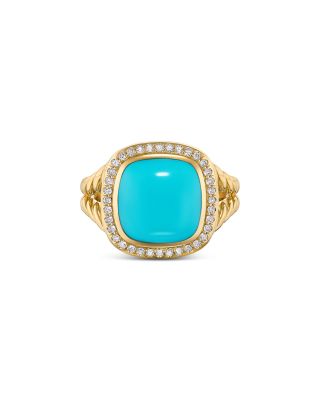 Albion&reg; Ring in 18K Yellow Gold with Gemstones and Diamonds, 15mm