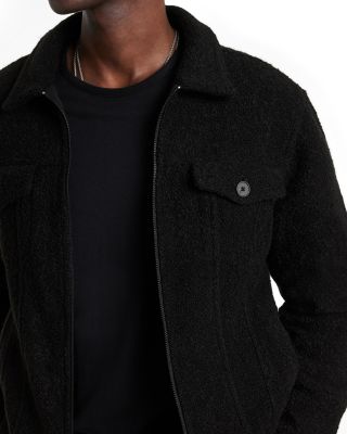Cynder Regular Fit Boucle Trucker Jacket