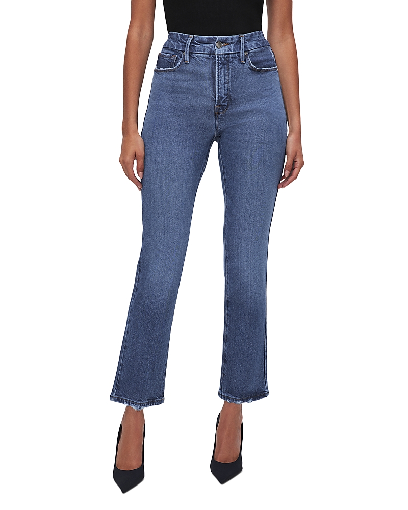 Shop Good American Good Legs Straight Jeans In I
