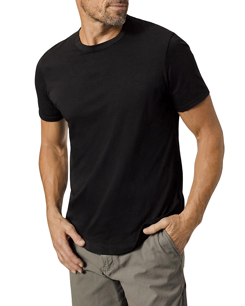 BUCK MASON PIMA COTTON CURVED HEM TEE