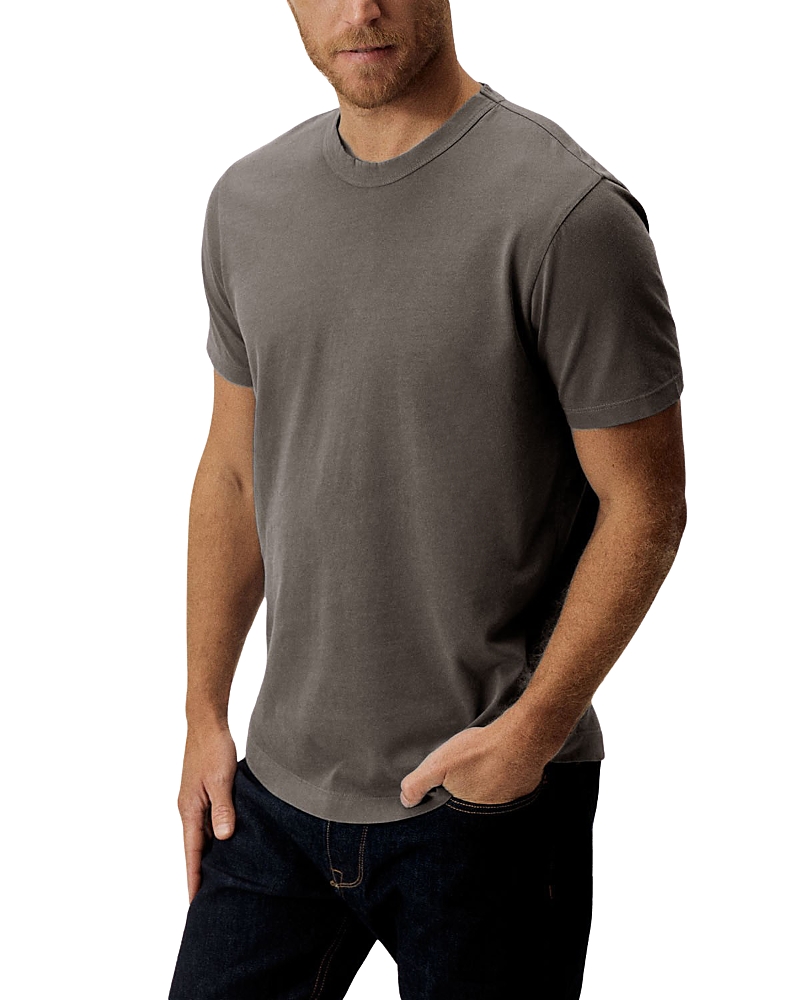 BUCK MASON PIMA COTTON CURVED HEM TEE