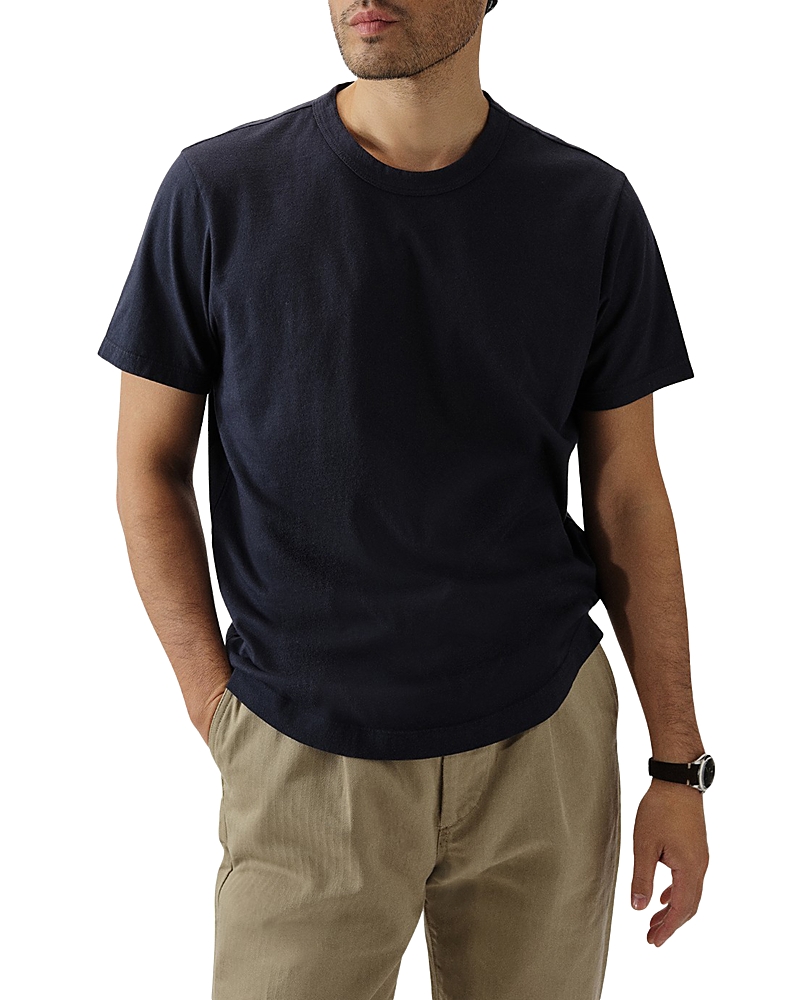 BUCK MASON PIMA COTTON CURVED HEM TEE