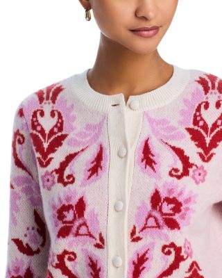 100% Cashmere Spring Novelty Cardigan - Exclusive