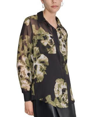 DKNY - Floral Print Blouse