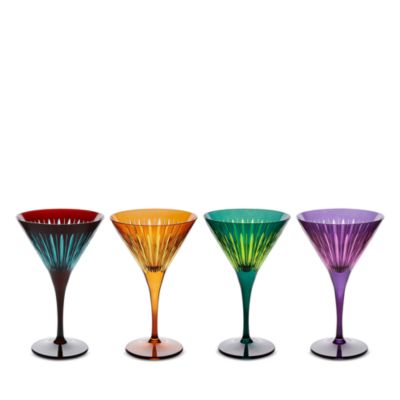Prism Martini Glasses, Set of 4