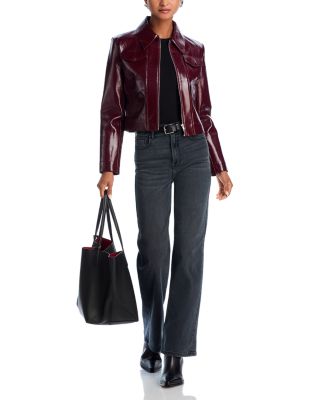 Studded Frayed Hem Dad Jeans in Black Wash - Exclusive
