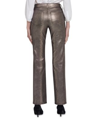 Marilyn Metallic Snake Embossed Pants