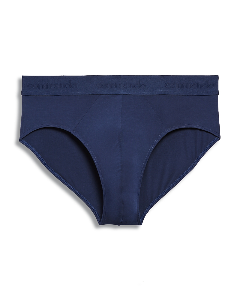 Commando Men's Micro-modal Modern Fit Briefs In Dark Navy