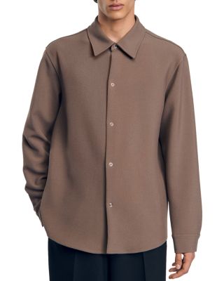 Sandro Joker Minimal Regular Fit Button Down Shirt