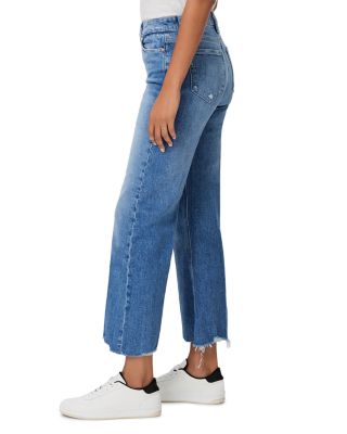 Leenah Cropped Frayed Hem Jeans in Charm