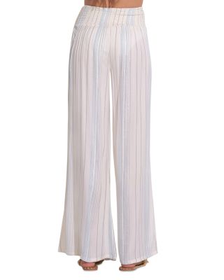 Elan Smocked Waist Swim Cover-Up Pants