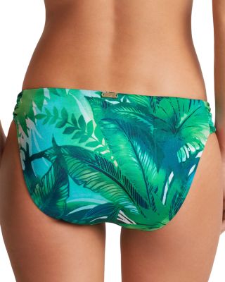 Single Strap Twist Bikini Top & Twist Side Tab Hipster Bikini Bottom